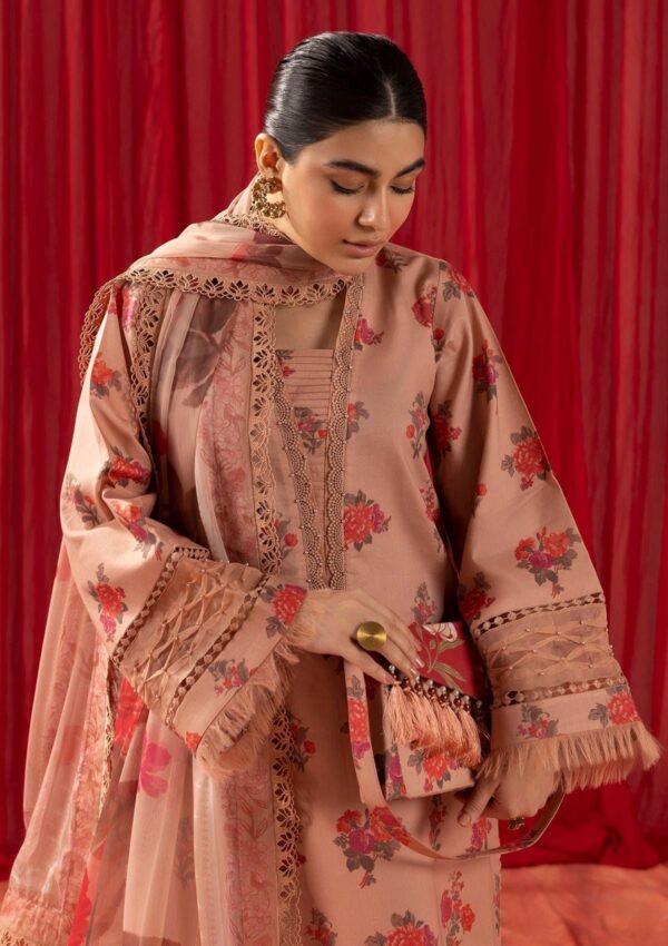 Alizeh Als24 03 Coral Peach Sheen Lawn Collection