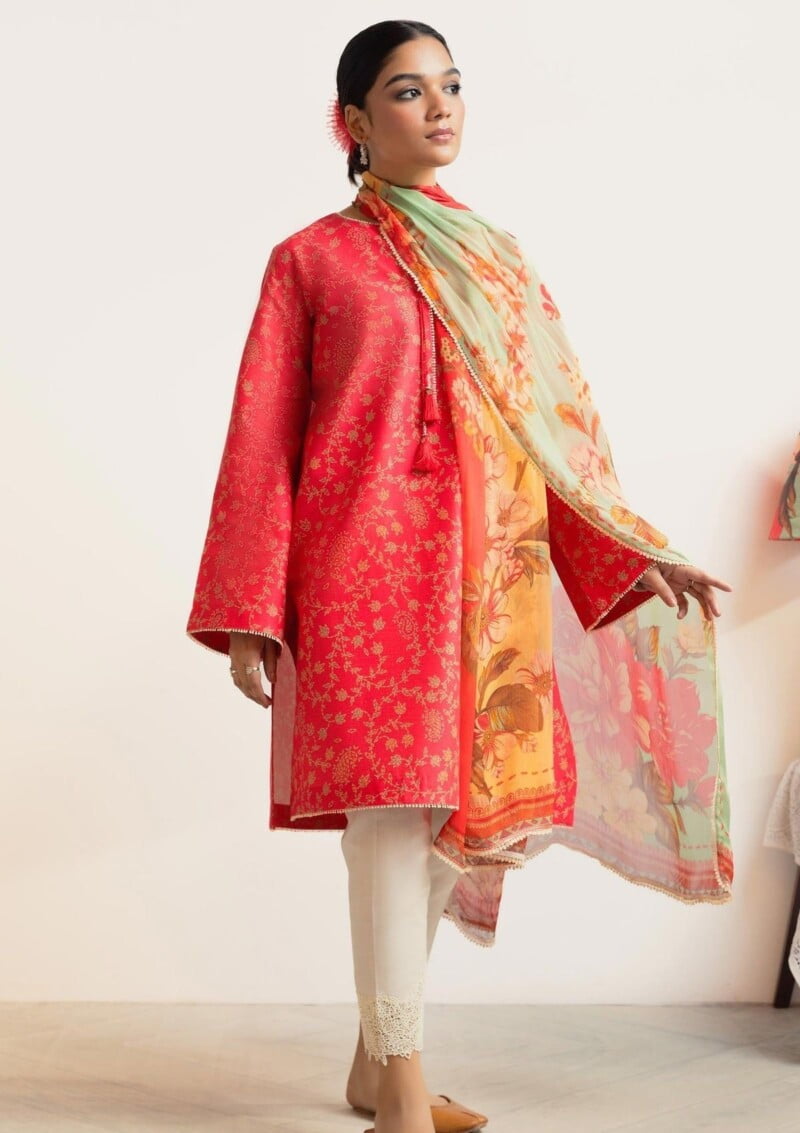 Zara Shahjahan Coco Prints Cp24 09 Surkh Lawn Collection