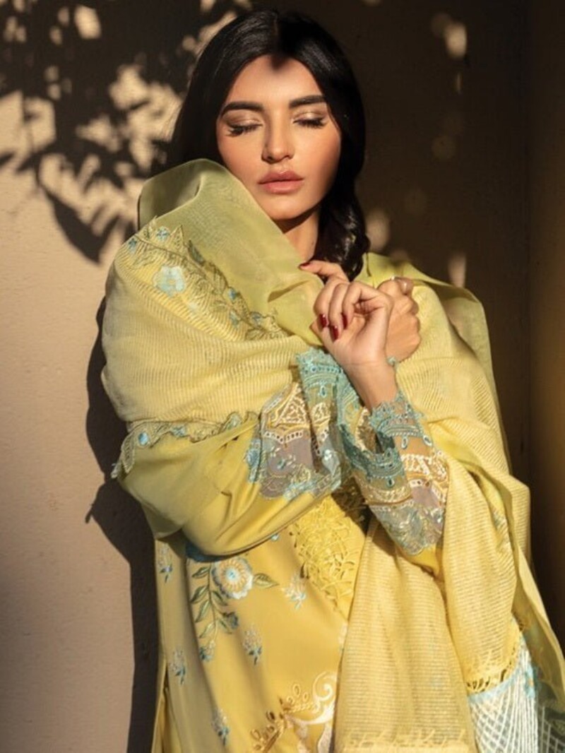 Rang Rasiya D-01 Amani Premium Embroidered Lawn 3Pc Suit Collection 2024