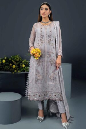 Alizeh Fashion D-01 Asra Embroidered Chiffon 3pc Suit Collection 2024