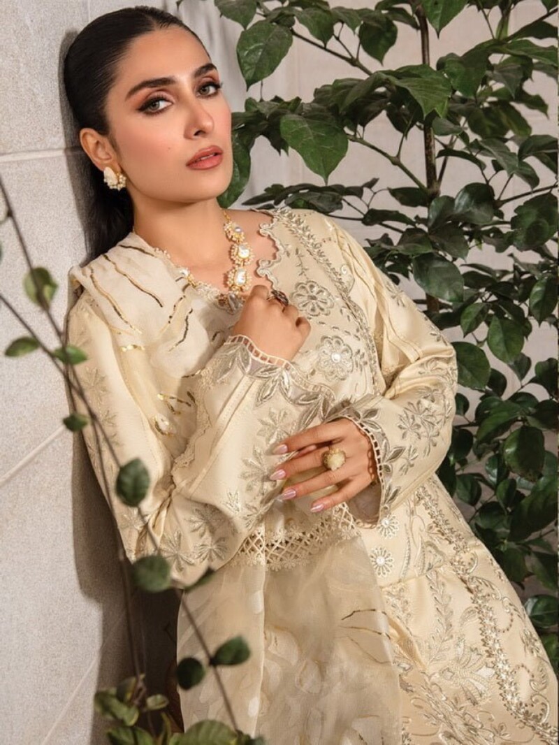 Rang Rasiya D-02 Haya Premium Embroidered Lawn 3Pc Suit Collection 2024