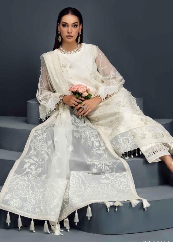 Alizeh Fashion D-03 Irma Embroidered Chiffon 3Pc Suit Collection 2024