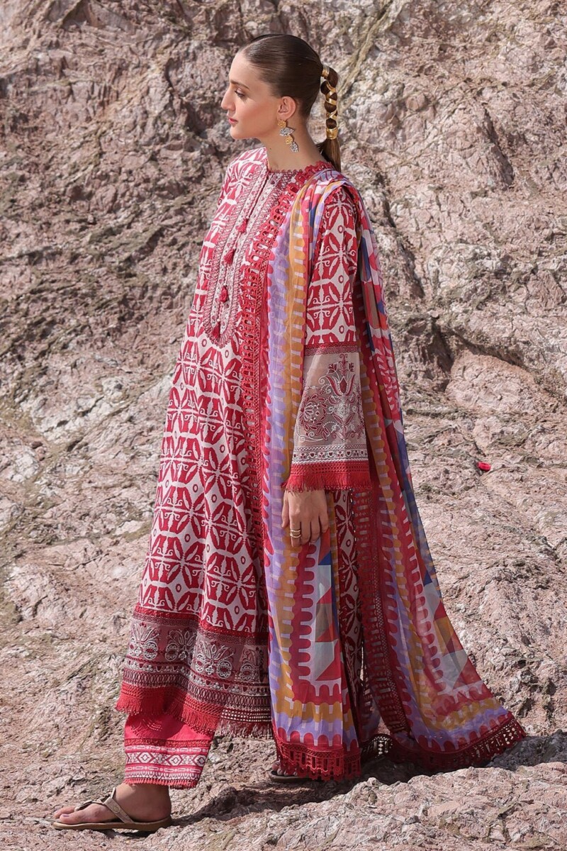 Ayzel Tropicana Azl-24-V2-04 Amaris Embroidered Lawn 3Pc Suit Collection 2024