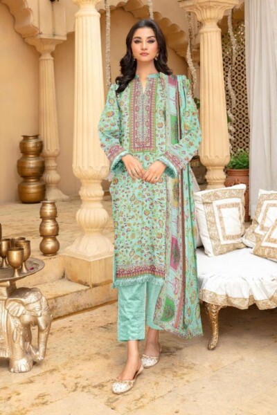 Rashk E Qamar Hajra Exclusive Dabi D-04 Qamar Hajra Exclusive Dabi Lawn Collection 2024