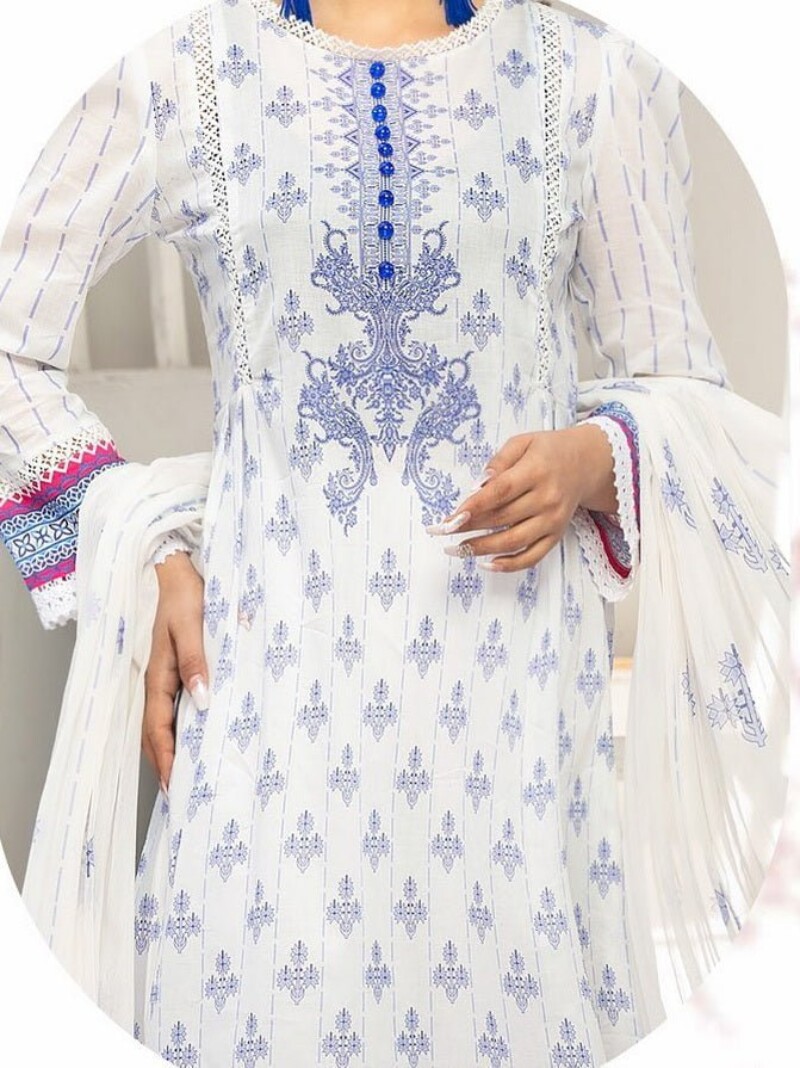 Al Kareem D-2556 Digital Printed Lawn 3pc Suit Collection 2024