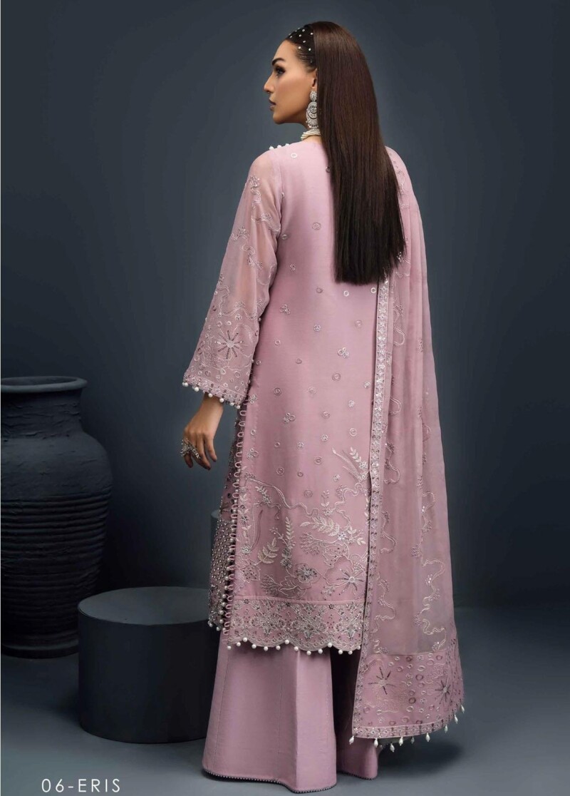 Alizeh Fashion D-06 Eris Embroidered Chiffon 3Pc Suit Collection 2024