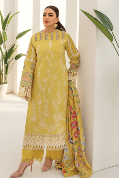 Rang Rasiya D-06 Sunshine Florence Embroidered Lawn 3pc Suit Collection 2024