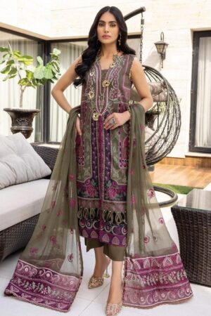 Humdum D-07 Embroidered Lawn 3pc Suit Collection 2024