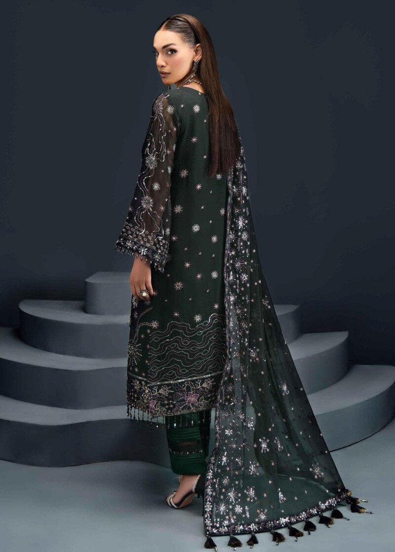 Alizeh Fashion D-07 Cyra Embroidered Chiffon 3Pc Suit Collection 2024