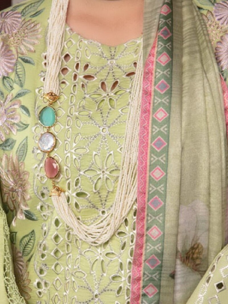 Rang Rasiya D-10 Geeti Premium Embroidered Lawn 3Pc Suit Collection 2024