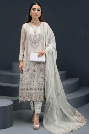 Alizeh Fashion D-08 Roha Embroidered Chiffon 3pc Suit Collection 2024