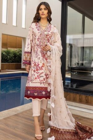 Humdum D-08 Embroidered Lawn 3pc Suit Collection 2024