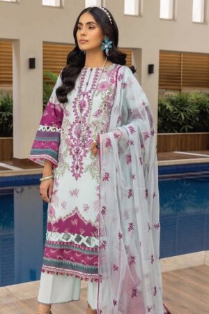 Humdum D-09 Embroidered Lawn 3pc Suit Collection 2024