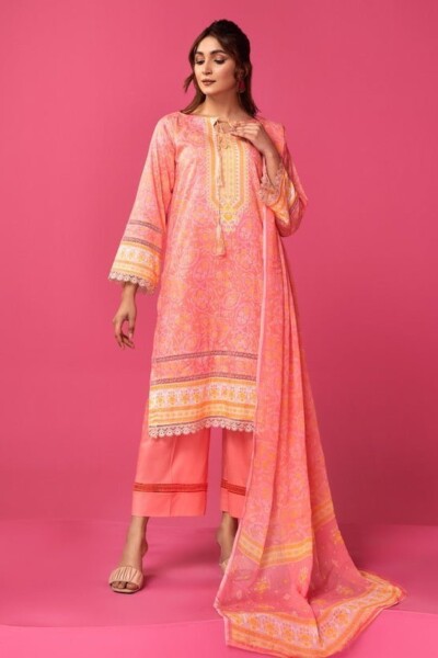 Al Kareem D-2548 Digital Printed Lawn 3pc Suit Collection 2024