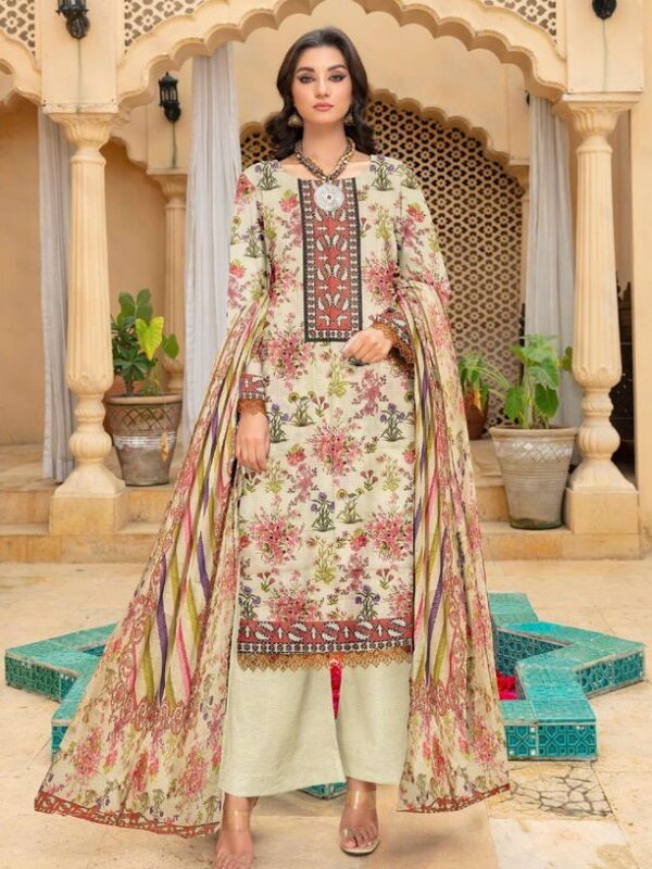 Rashk E Qamar Hajra Exclusive Dabi D-10 Qamar Hajra Exclusive Dabi Lawn Collection 2024