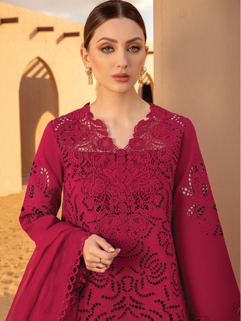 Rang Rasiya D-10 Rameen Premium Embroidered Lawn 3Pc Suit Collection 2024