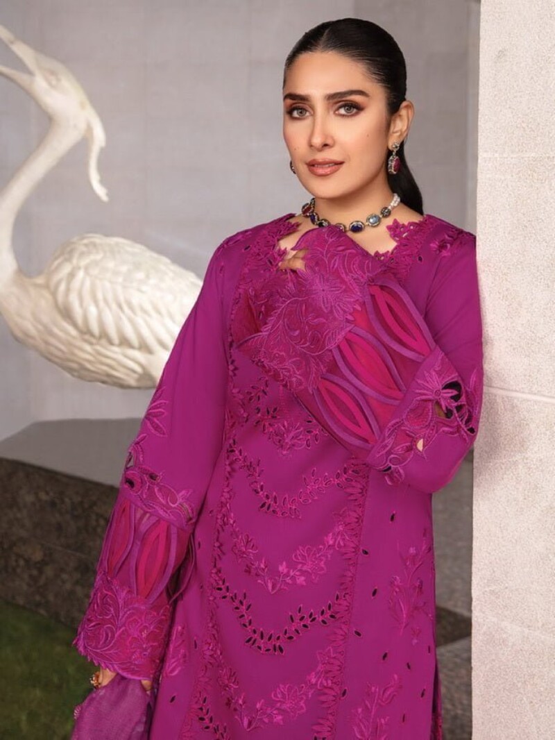 Rang Rasiya D-11 Zubiya Premium Embroidered Lawn 3Pc Suit Collection 2024