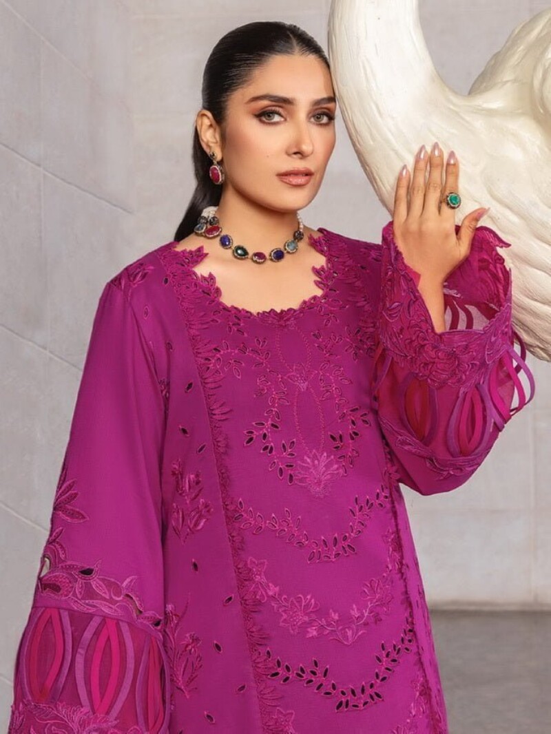 Rang Rasiya D-11 Zubiya Premium Embroidered Lawn 3Pc Suit Collection 2024