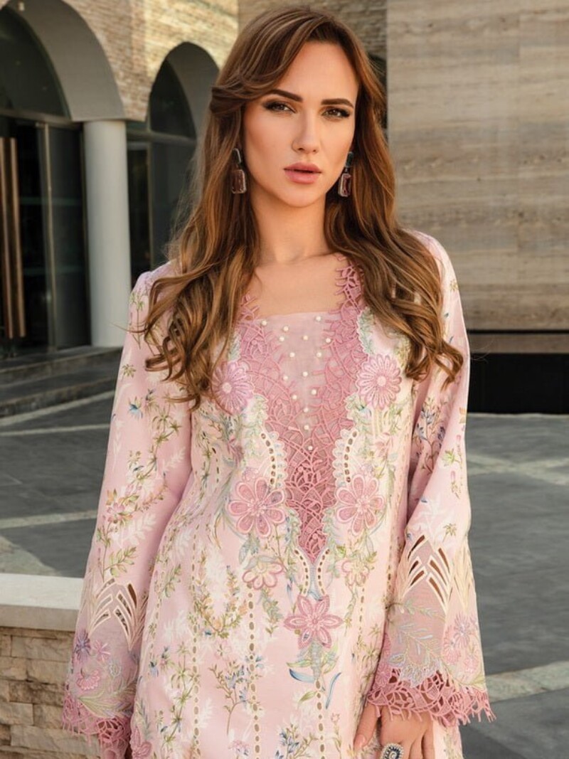 Rang Rasiya D-11 Amelia Carnation Embroidered Lawn 3Pc Suit Collection 2024