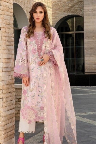 Rang Rasiya D-11 Amelia Carnation Embroidered Lawn 3pc Suit Collection 2024