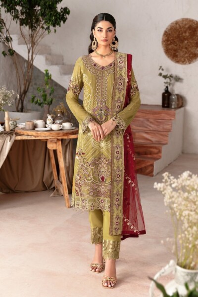 Ramsha Rangoon D-1203 Vol-12 Luxury Chiffon 3pc Collection 2024