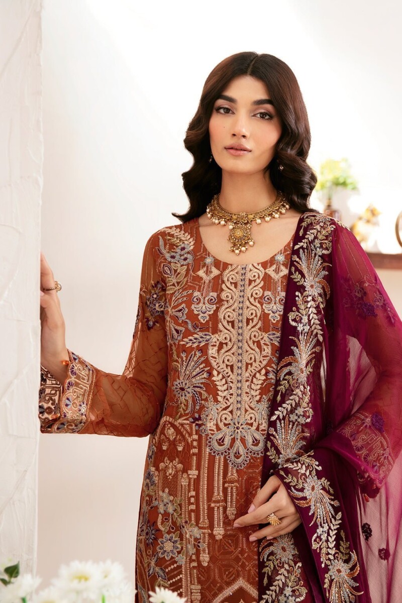 Ramsha Rangoon D-1209 Vol-12 Luxury Chiffon 3Pc Collection 2024