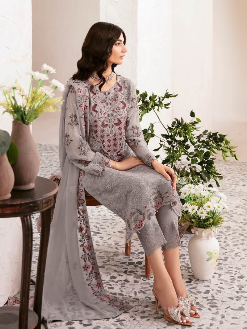 Ramsha Rangoon D-1210 Vol-12 Luxury Chiffon 3Pc Collection 2024