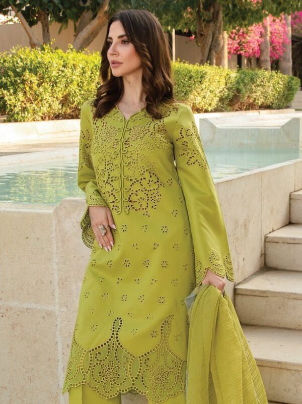 Rang Rasiya D-13 Freesia Carnation Embroidered Lawn 3Pc Suit Collection 2024