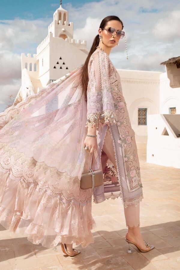 Maria.b D-2406-A Embroidered Luxury Lawn 3Pc Suit Collection 2024