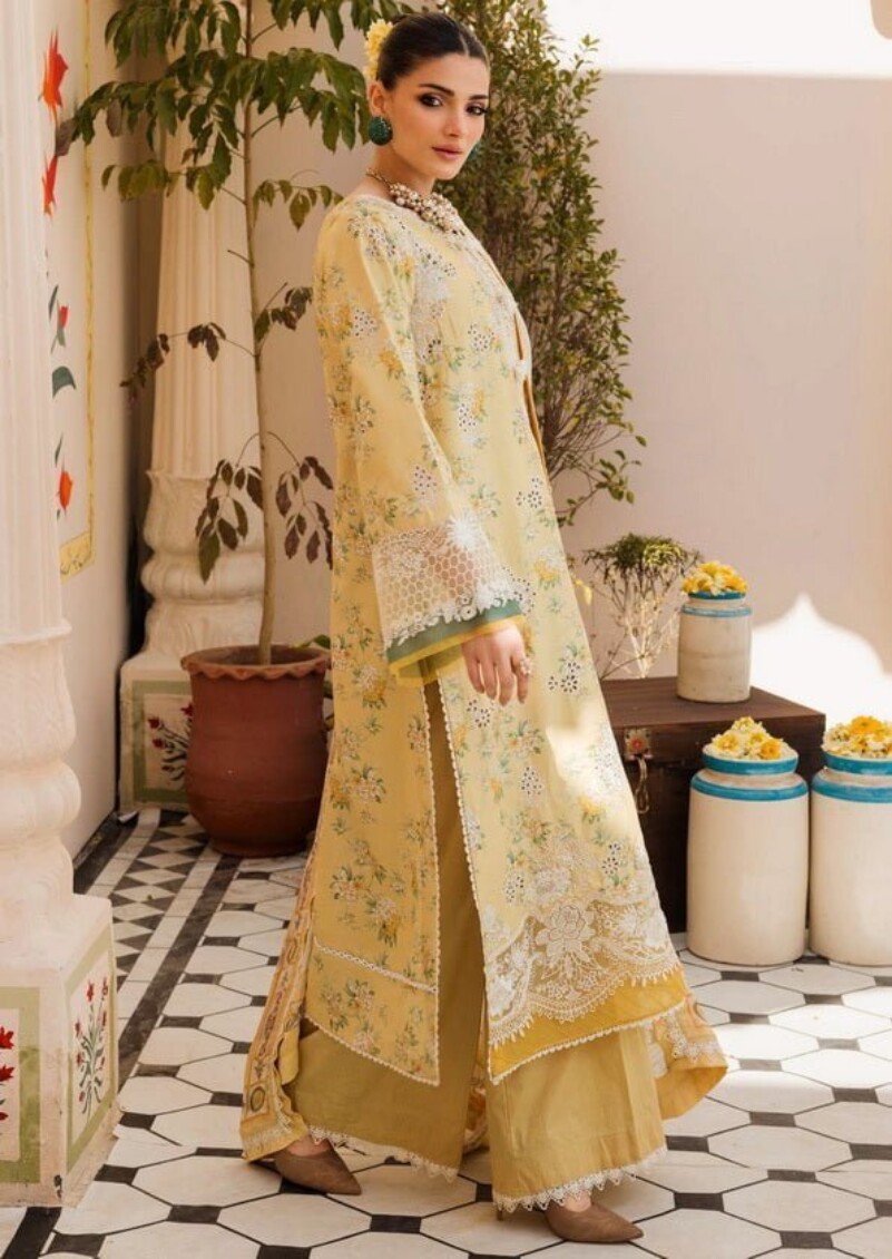 Motifz 4623-Carolina Lawn 3Pc Suit Collection 2024