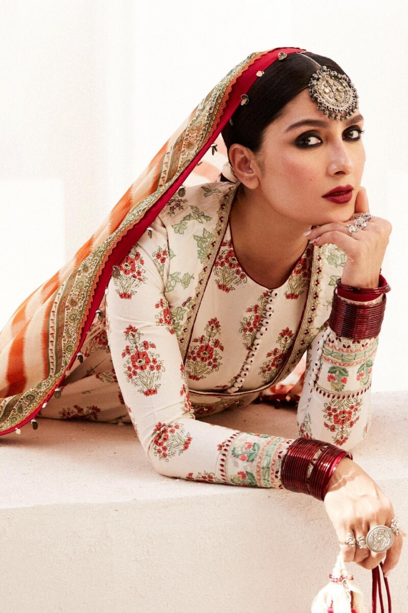 Zara Shahjahan D-11B Anarkali Embroidered Luxury Lawn 3Pc Suit Collection 2024