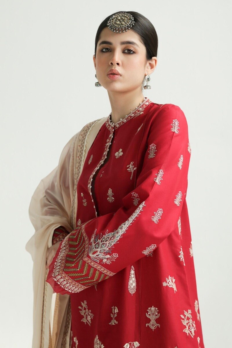 Zara Shahjahan D-14A Myra Embroidered Luxury Lawn 3Pc Suit Collection 2024