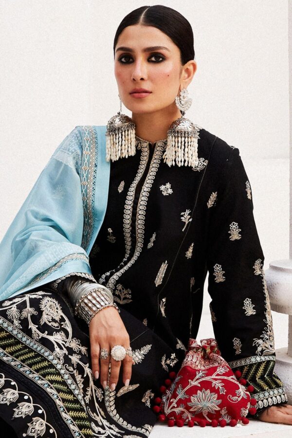 Zara Shahjahan D-14B Myra Embroidered Luxury Lawn 3Pc Suit Collection 2024