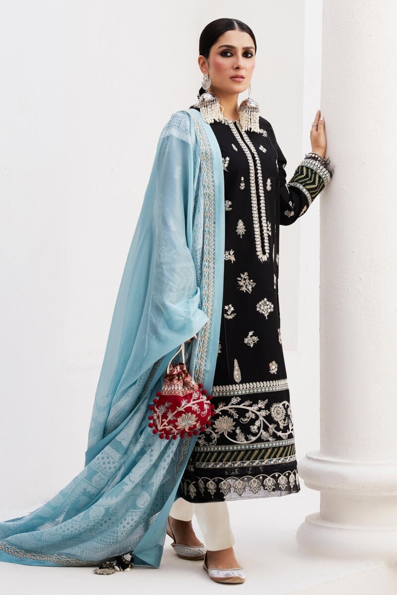 Zara Shahjahan D-14b Myra Embroidered Luxury Lawn 3pc Suit Collection 2024