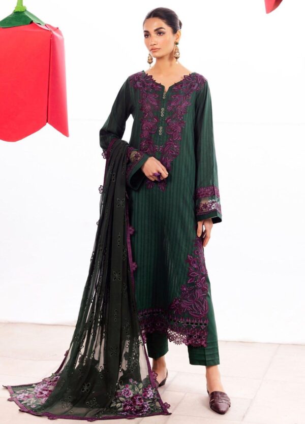 Iznik Dahlia Dl-02 Whimsy Embroidered Luxury Lawn 3Pc Suit Collection 2024