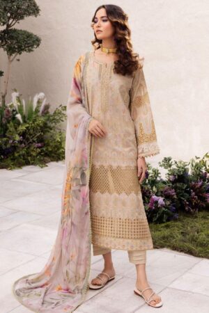 Iznik Dahlia Dl-03 Cascade Embroidered Luxury Lawn 3pc Suit Collection 2024