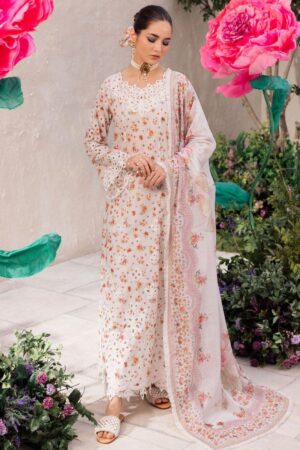 Iznik Dahlia Dl-05 Splendour Embroidered Luxury Lawn 3pc Suit Collection 2024