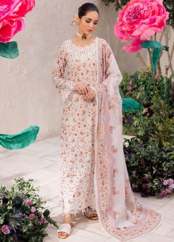 Iznik Dahlia Dl-05 Splendour Embroidered Luxury Lawn 3Pc Suit Collection 2024