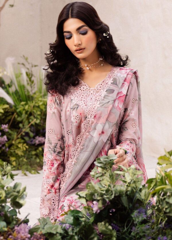 Iznik Dahlia Dl-09 Whisper Embroidered Luxury Lawn 3Pc Suit Collection 2024