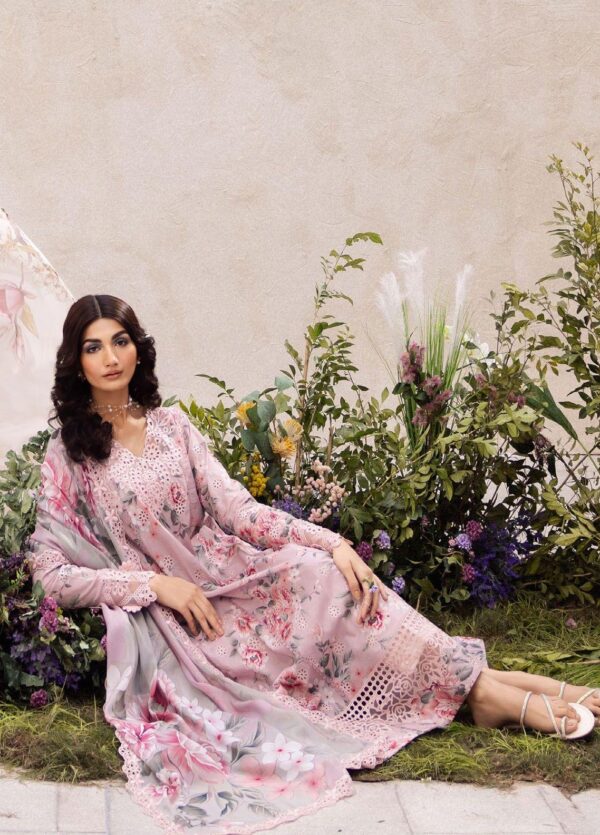 Iznik Dahlia Dl-09 Whisper Embroidered Luxury Lawn 3Pc Suit Collection 2024