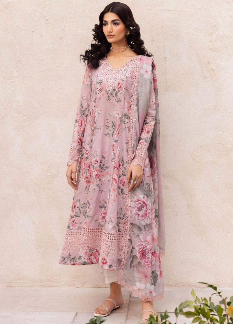 Iznik Dahlia Dl-09 Whisper Embroidered Luxury Lawn 3pc Suit Collection 2024