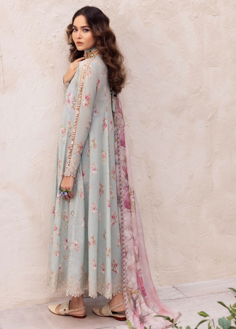 Iznik Dahlia Dl-10 Mirage Embroidered Luxury Lawn 3Pc Suit Collection 2024