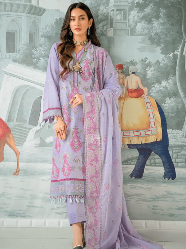 Gul Ahmed Dn-42002 Essential Embroidered Lawn Collection 2024