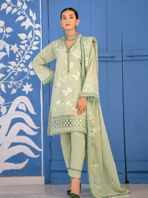 Gul Ahmed Dn-42003 Essential Embroidered Lawn Collection 2024