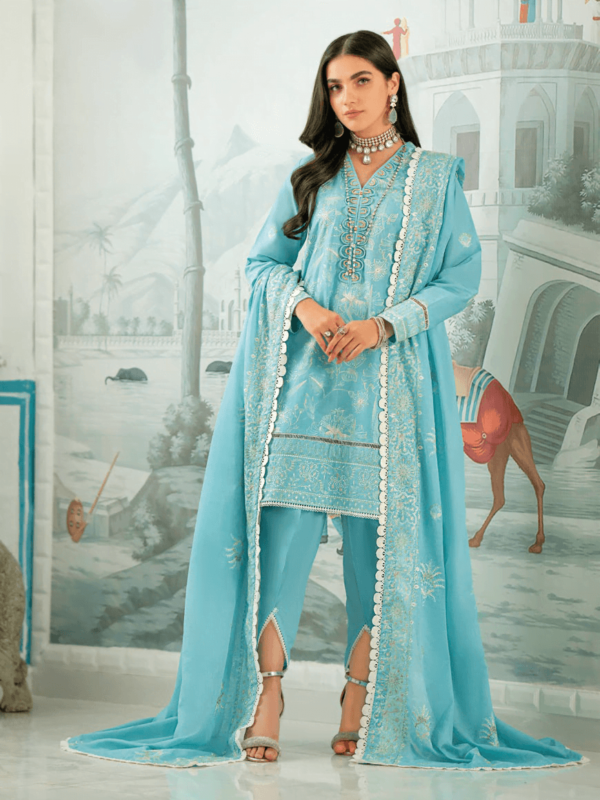 Gul Ahmed Dn-42011 Essential Embroidered Lawn Collection 2024