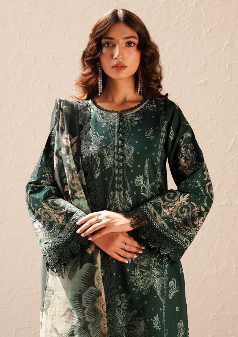 Afrozeh Acf 4 Viridian Chikankari Lawn Collection