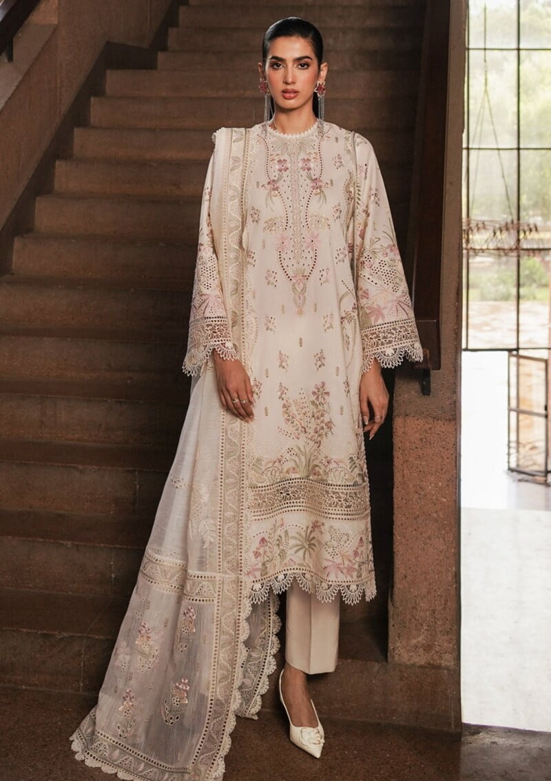 Afrozeh Acf 8 Gypsum Chikankari Lawn Collection