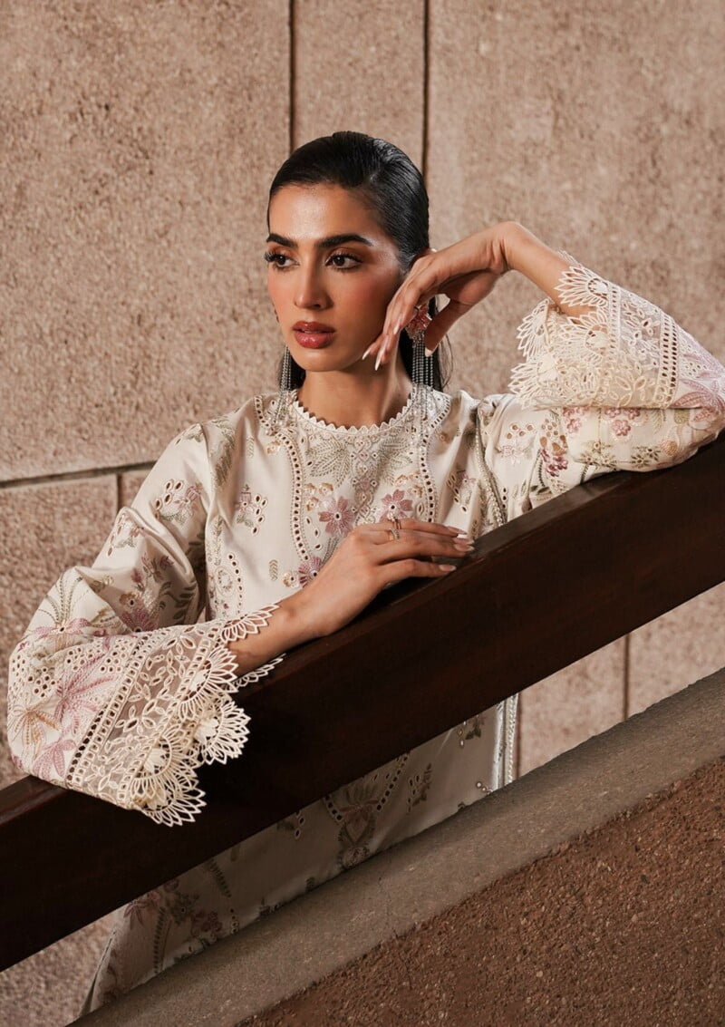 Afrozeh Acf 8 Gypsum Chikankari Lawn Collection