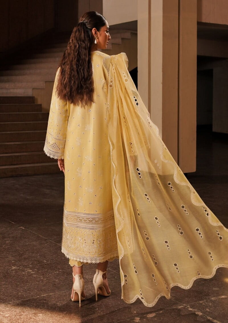 Afrozeh Acf 1 Canary Chikankari Lawn Collection