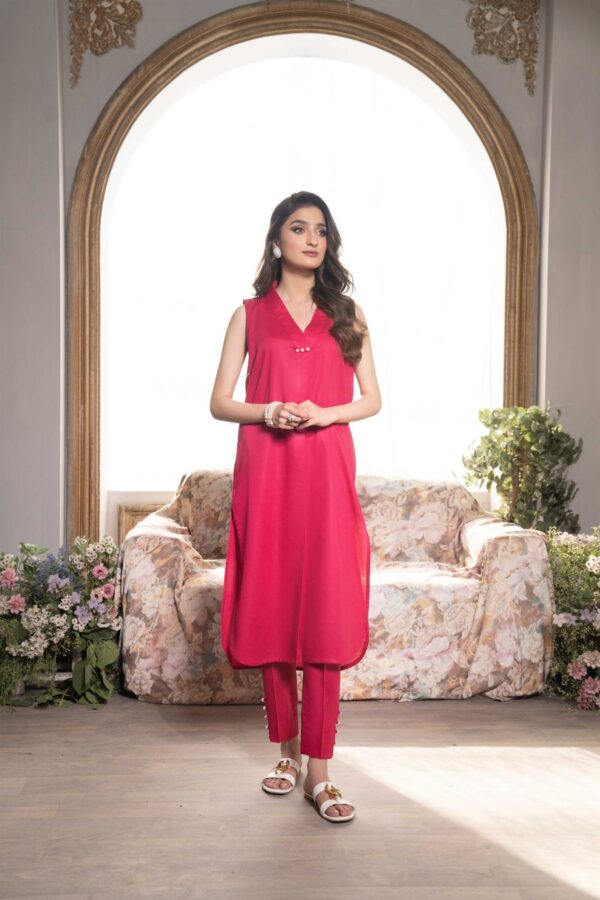 Hemstitch Basic Bliss Pink Rose Bliss Lawn Stitched 2Piece Suit Collection 2024